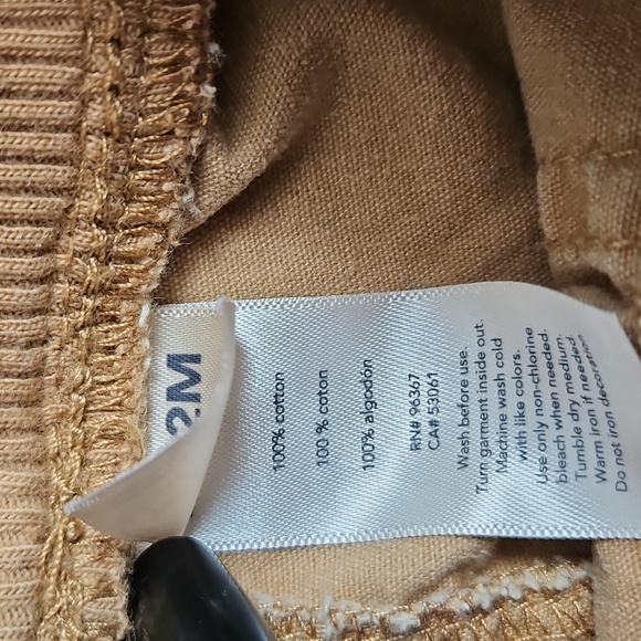 OshKosh B'gosh Baby Tan Joggers Bottoms Size 9/12 Months - Picture 6 of 6